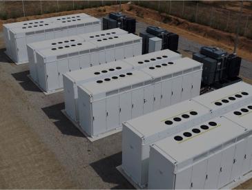 A grid‑scale battery energy storage system (BESS) installation